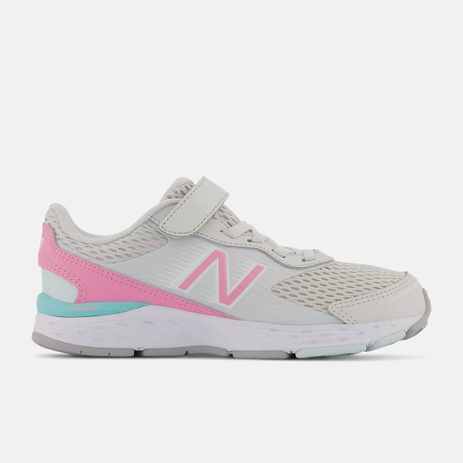 New Balance 680v6 Bungee Löparskor Barn Vita Rosa | NB490VST