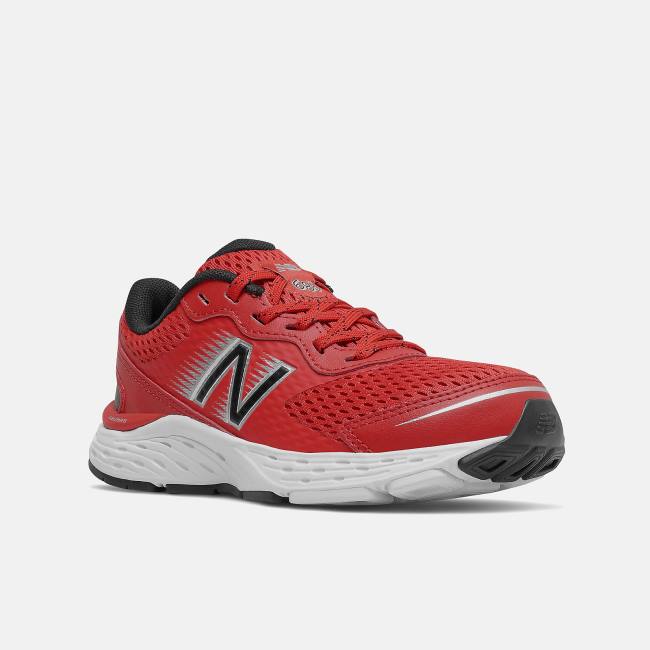 New Balance 680v6 Löparskor Barn Röda Svarta Silver Metal | NB321GYA