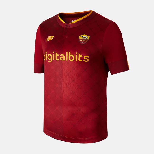 New Balance AS Roma Home Elite Korta Sleeve Jersey T-shirt Herr Röda | NB751PFO