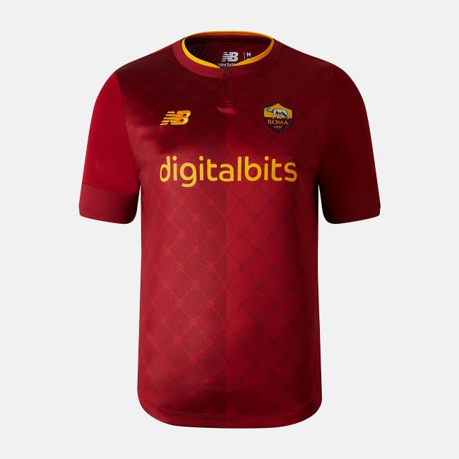 New Balance AS Roma Home Korta Sleeve Jersey T-shirt Herr Röda | NB583RIQ