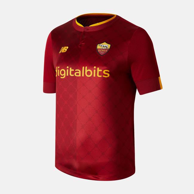 New Balance AS Roma Home Korta Sleeve Jersey T-shirt Herr Röda | NB583RIQ