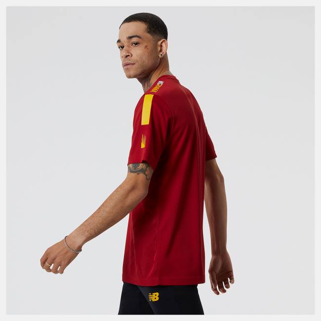 New Balance AS Roma Pre-Game Jersey T-shirt Herr Röda | NB610PEK