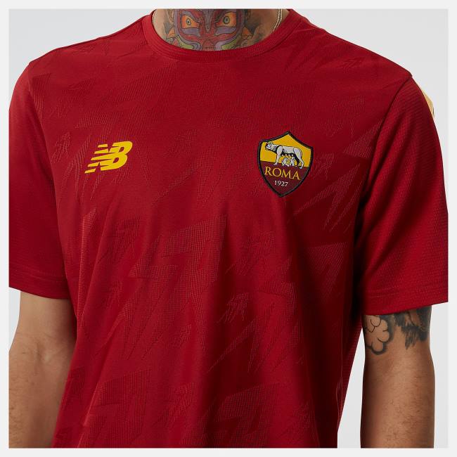 New Balance AS Roma Pre-Game Jersey T-shirt Herr Röda | NB610PEK