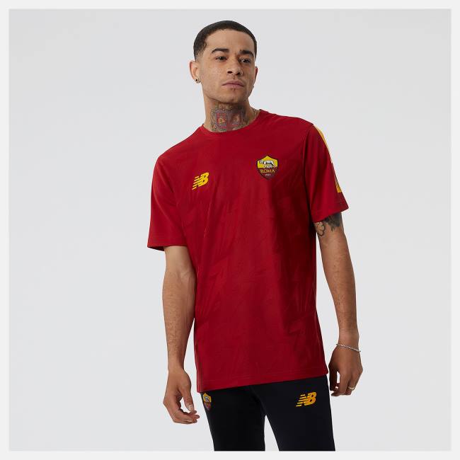 New Balance AS Roma Pre-Game Jersey T-shirt Herr Röda | NB610PEK