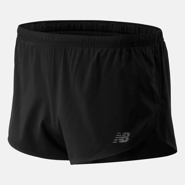 New Balance Accelerate 3 inch Split Shorts Herr Svarta | NB138XRM