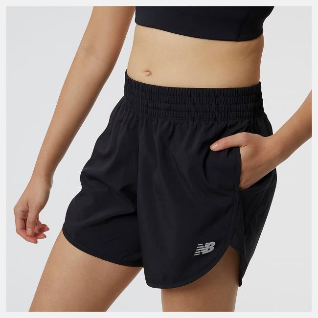 New Balance Accelerate 5 inch Shorts Dam Svarta | NB608DLG