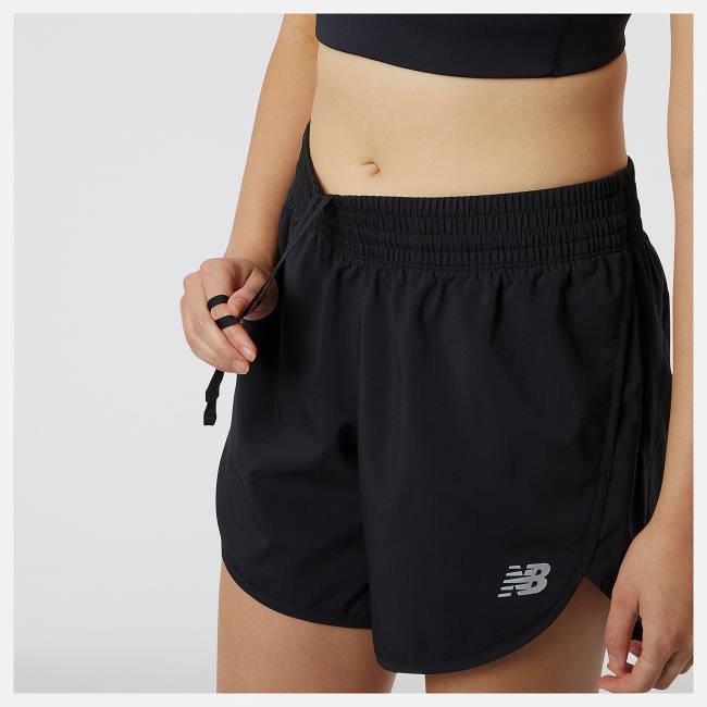 New Balance Accelerate 5 inch Shorts Dam Svarta | NB608DLG