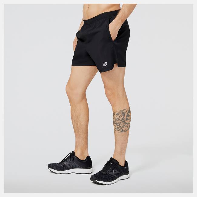 New Balance Accelerate 5 inch Shorts Herr Svarta | NB105HDB