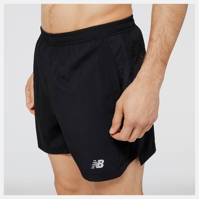 New Balance Accelerate 5 inch Shorts Herr Svarta | NB105HDB