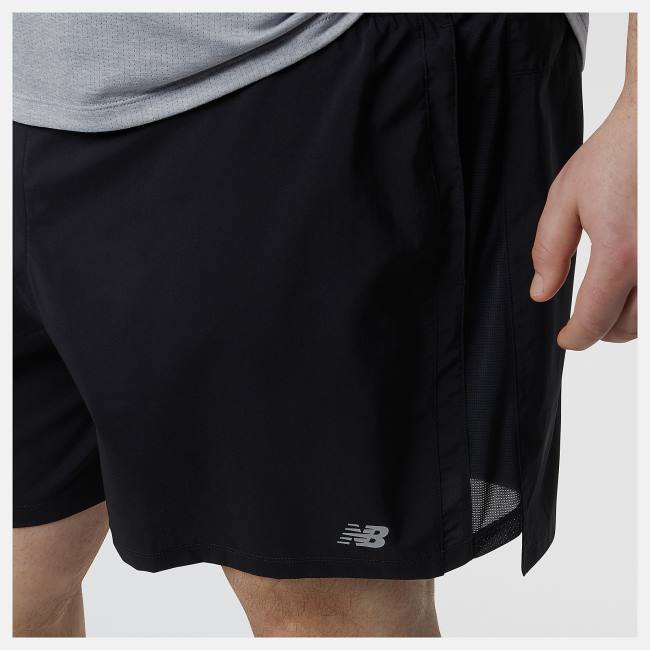 New Balance Accelerate 5 inch Shorts Herr Svarta | NB982EYI