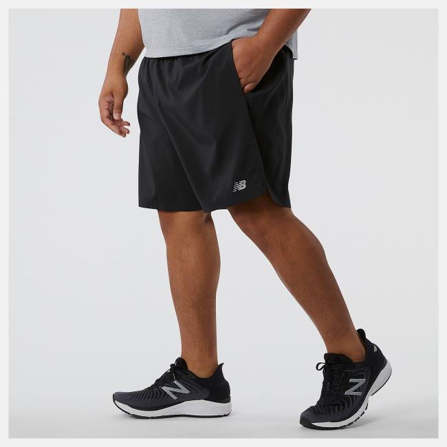 New Balance Accelerate 7 inch Shorts Herr Svarta | NB073MWL