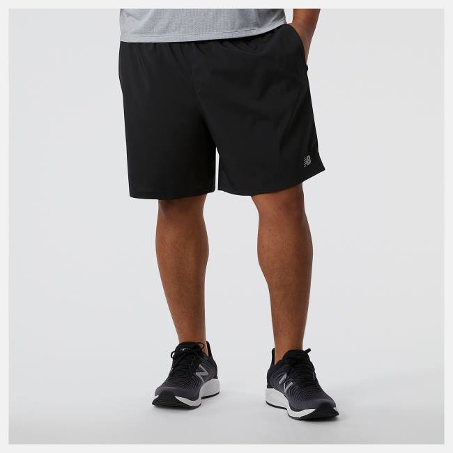 New Balance Accelerate 7 inch Shorts Herr Svarta | NB073MWL