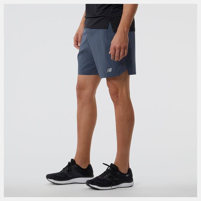 New Balance Accelerate 7 inch Shorts Herr Marinblå | NB127YBC