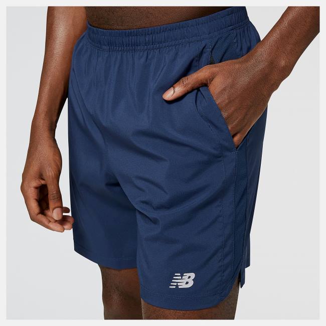 New Balance Accelerate 7 inch Shorts Herr Beige Indigo | NB513OSA