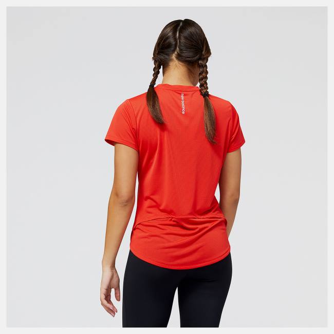 New Balance Accelerate Korta Sleeve Top T-shirt Dam Röda | NB372TMA