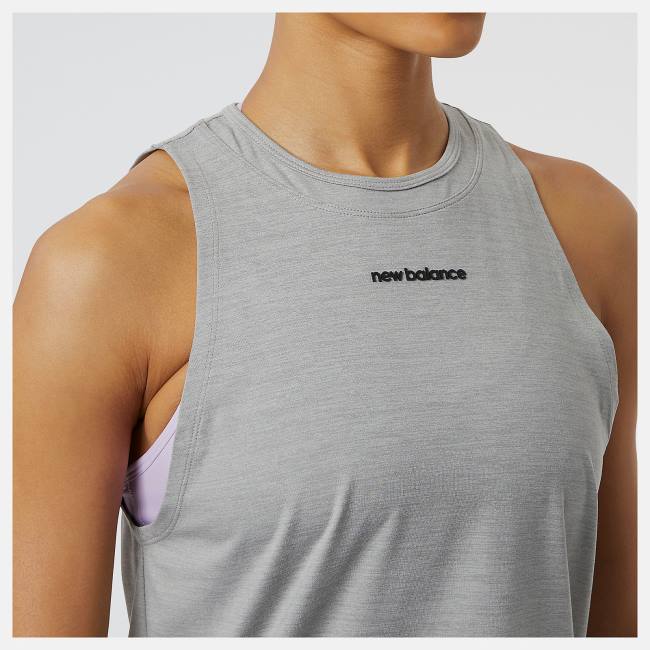 New Balance Achiever Tank T-shirt Dam Grå | NB791EKS