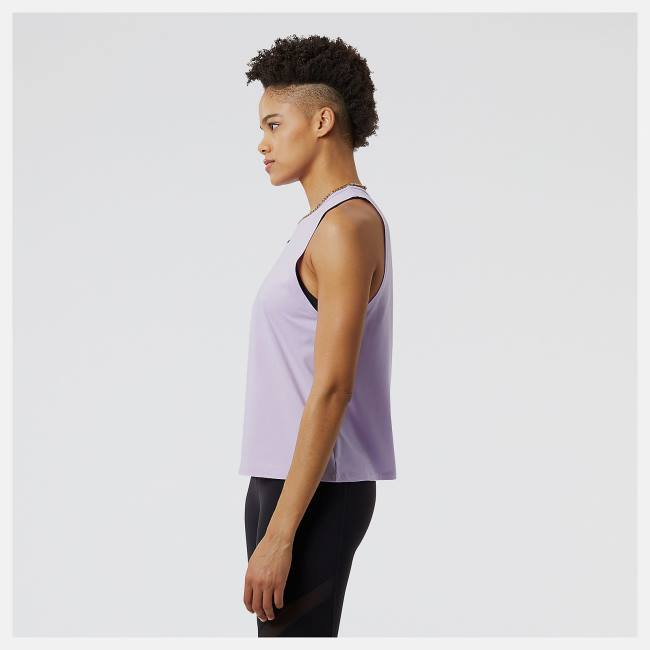 New Balance Achiever Tank T-shirt Dam Lila | NB016OZK