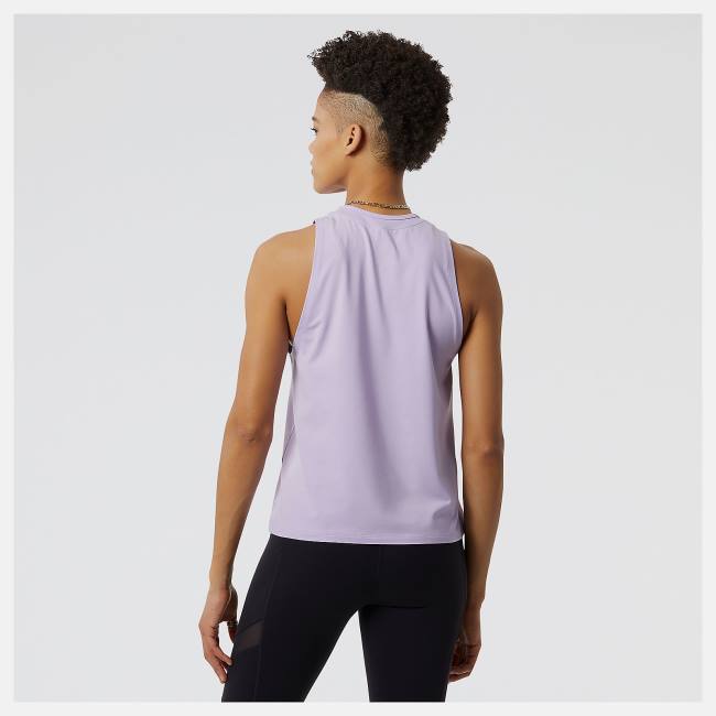 New Balance Achiever Tank T-shirt Dam Lila | NB016OZK