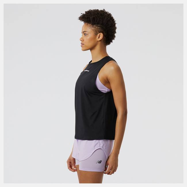 New Balance Achiever Tank T-shirt Dam Svarta | NB835WDH