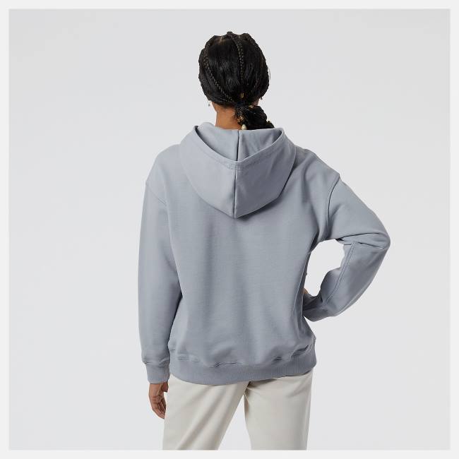 New Balance Athletics Nature State French Terry Hoodie Dam Grå | NB986MXQ