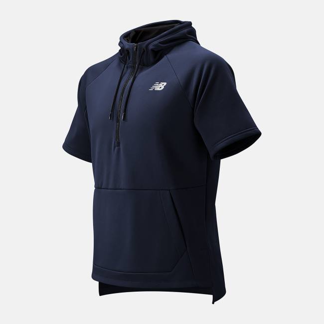 New Balance BP Fleece Hoodie Herr Marinblå | NB629DBC