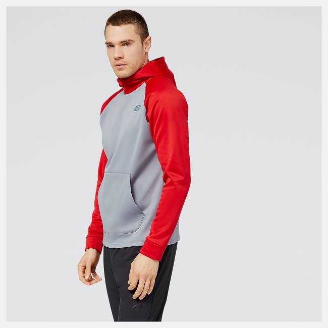 New Balance Baseball Pull Over Hoodie Herr Röda | NB189CEW