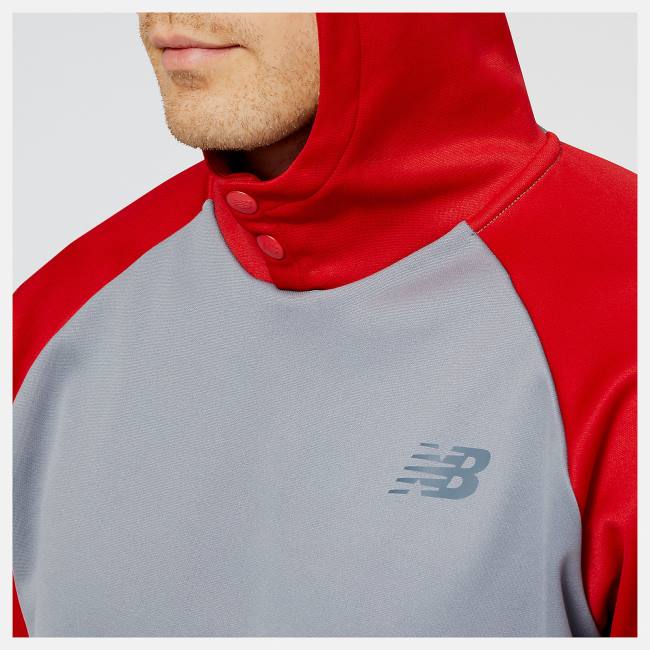 New Balance Baseball Pull Over Hoodie Herr Röda | NB189CEW