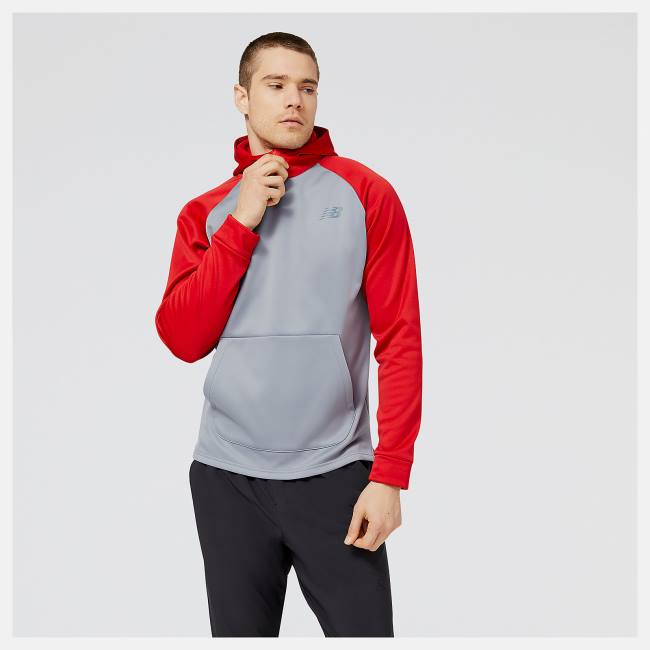 New Balance Baseball Pull Over Hoodie Herr Röda | NB189CEW