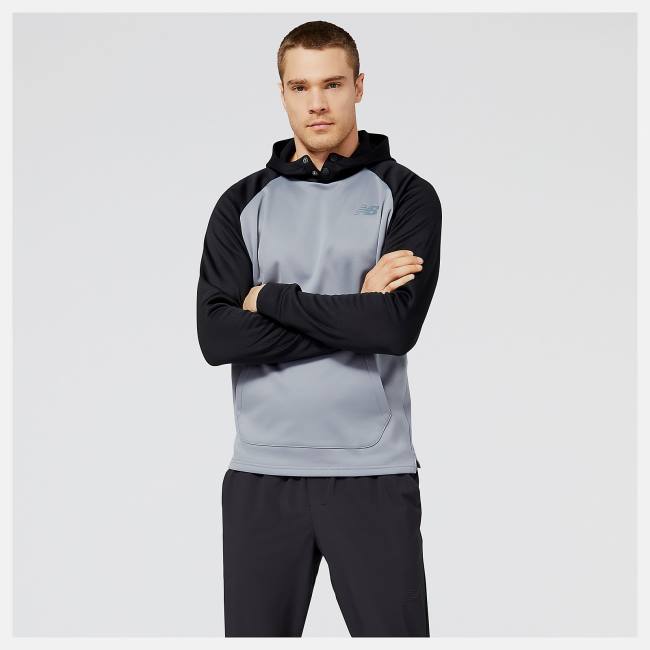 New Balance Baseball Pull Over Hoodie Herr Svarta | NB723NXV