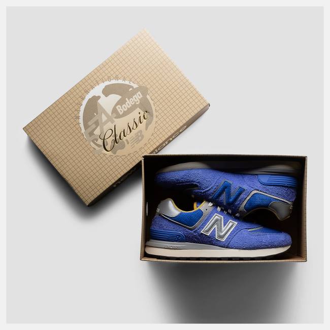 New Balance Bodega x 574 Legacy Sneakers Dam Blå | NB410ZDW