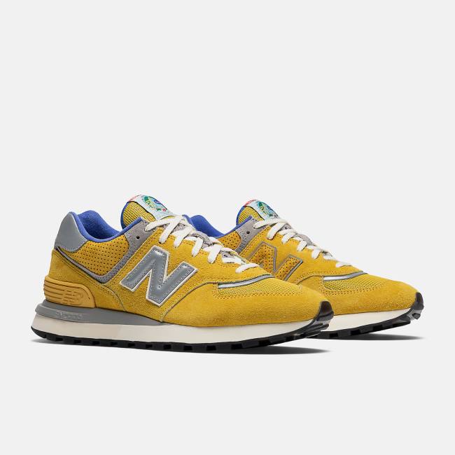 New Balance Bodega x 574 Legacy Sneakers Herr Citron Mörkgula | NB647EDN