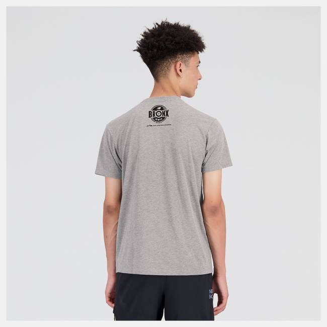 New Balance Bronx 10 Mile Tee T-shirt Herr Grå | NB604XKG