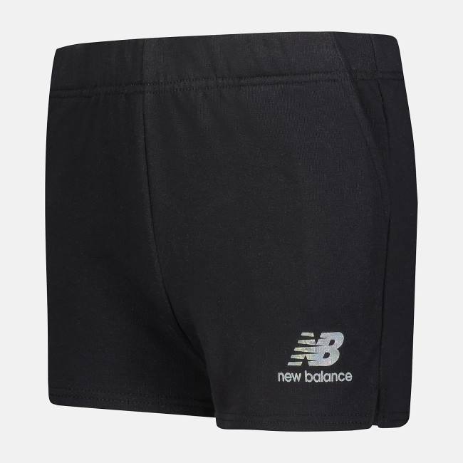 New Balance Essential Fleece Shorts Barn Svarta | NB854XHD