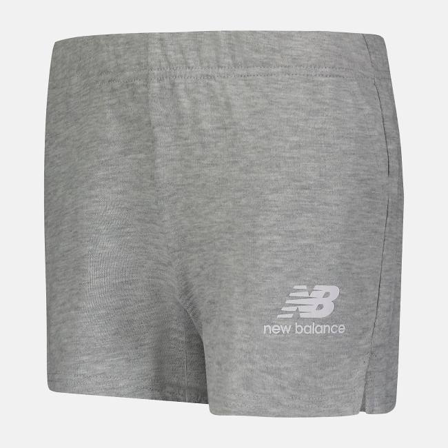 New Balance Essentials Fleece Shorts Barn Grå | NB027YKX