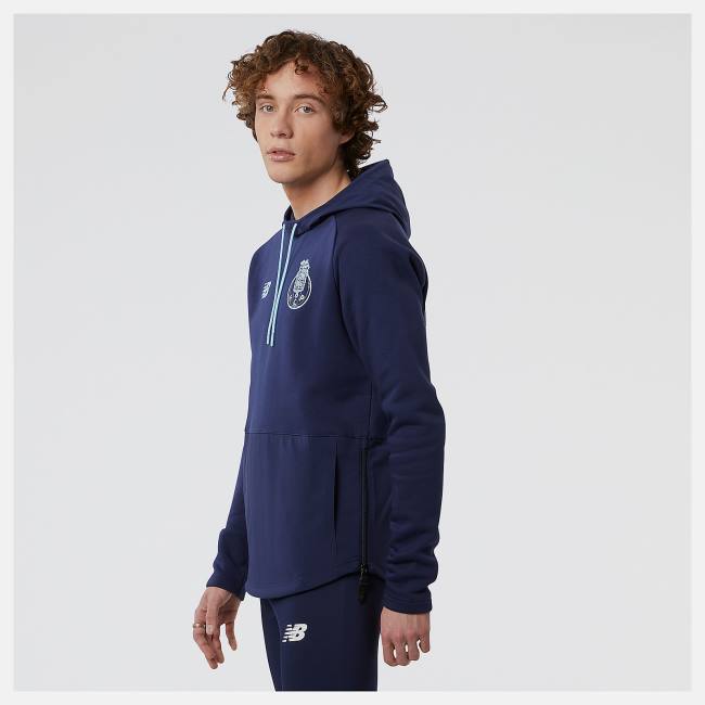 New Balance FC Porto Overhead Hoodie Herr Marinblå | NB961QGT