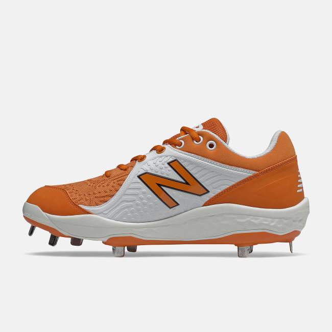 New Balance Fresh Foam 3000 v5 Metal Baseball Skor Herr Orange Vita | NB652VGA