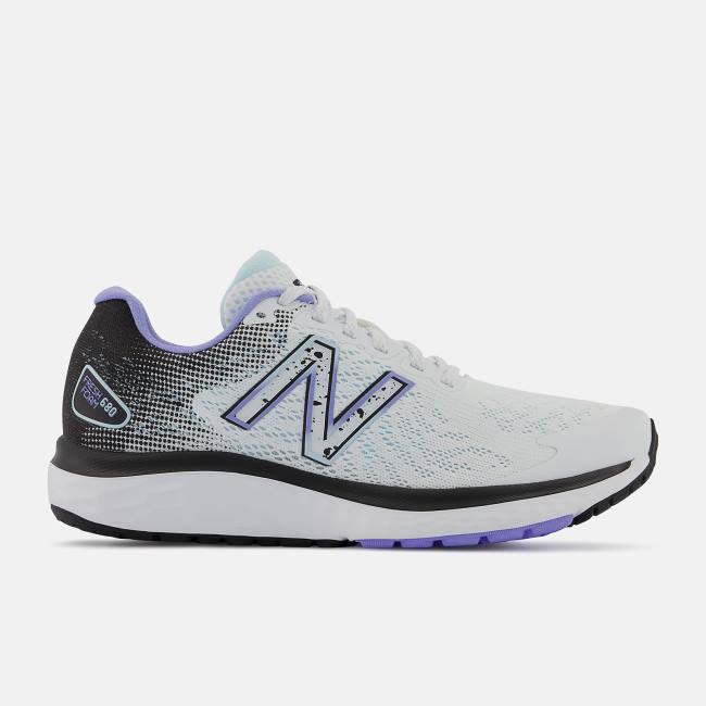 New Balance Fresh Foam 680v7 Löparskor Dam Vita Svarta Lila | NB065MHC