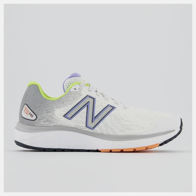 New Balance Fresh Foam 680v7 Löparskor Dam Vita Ljusgrå Lila | NB580MTI