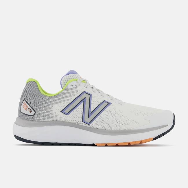 New Balance Fresh Foam 680v7 Löparskor Dam Vita Ljusgrå Lila | NB580MTI