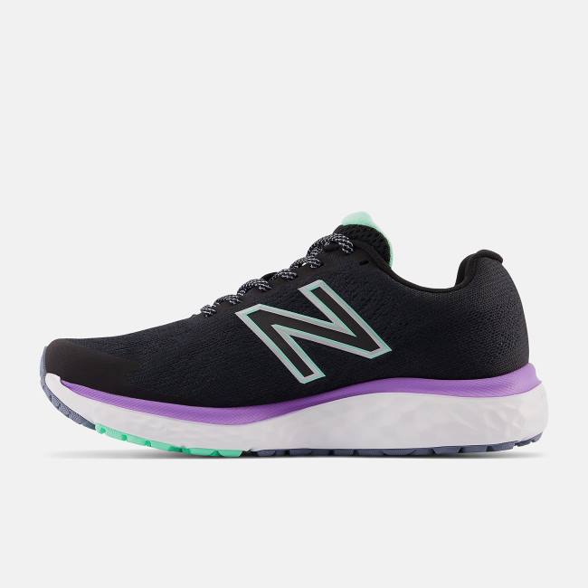 New Balance Fresh Foam 680v7 Löparskor Dam Svarta Ljusmintgröna Lila | NB720JTE