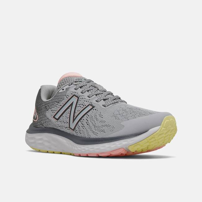 New Balance Fresh Foam 680v7 Löparskor Dam Silver Vita Mintgröna | NB852OVA