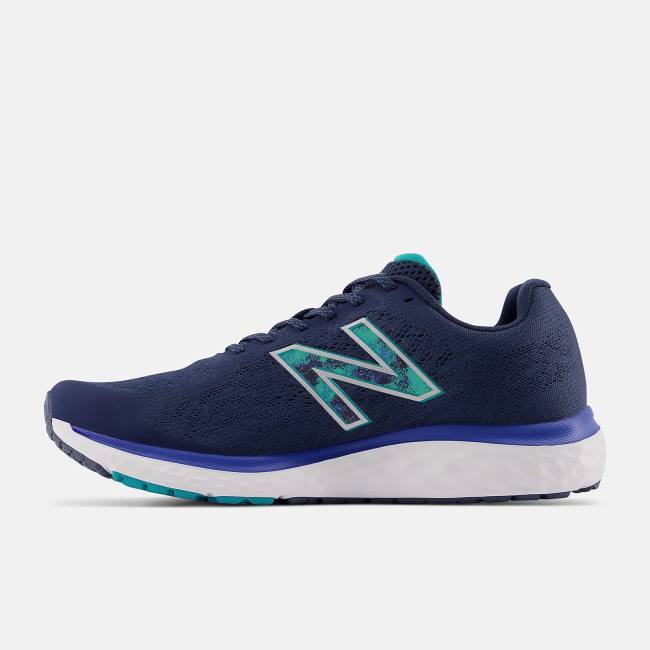 New Balance Fresh Foam 680v7 Löparskor Herr Beige Indigo Mörkblå Turkos | NB054GWP