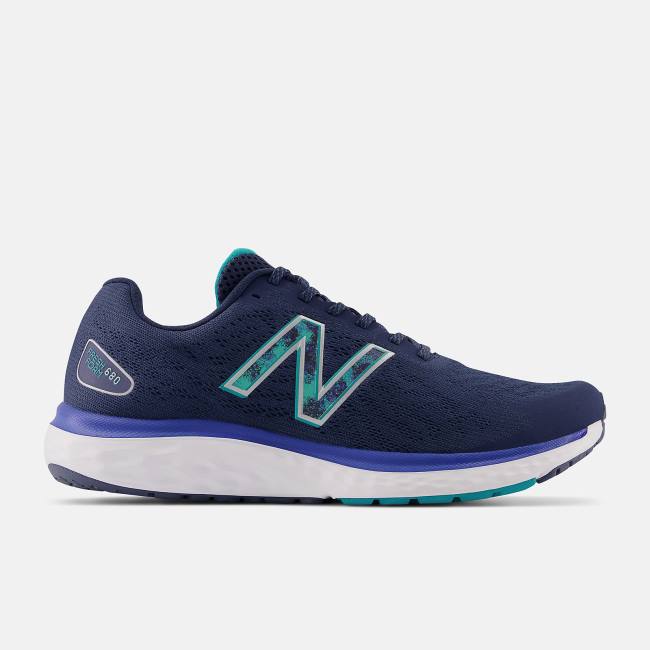 New Balance Fresh Foam 680v7 Löparskor Herr Beige Indigo Mörkblå Turkos | NB054GWP