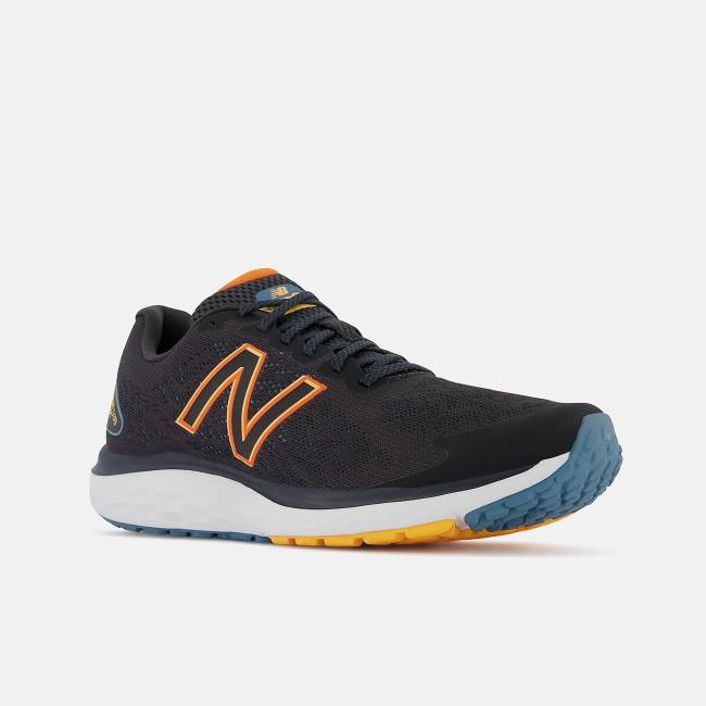 New Balance Fresh Foam 680v7 Löparskor Herr Svarta Orange Aprikos | NB176IJM