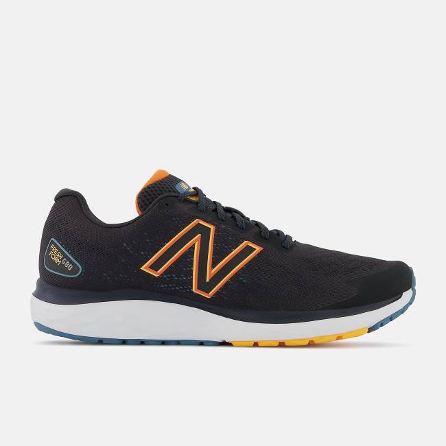 New Balance Fresh Foam 680v7 Löparskor Herr Svarta Orange Aprikos | NB176IJM