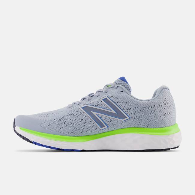 New Balance Fresh Foam 680v7 Löparskor Herr Ljusgrå Silver Metal Gröna | NB524USW