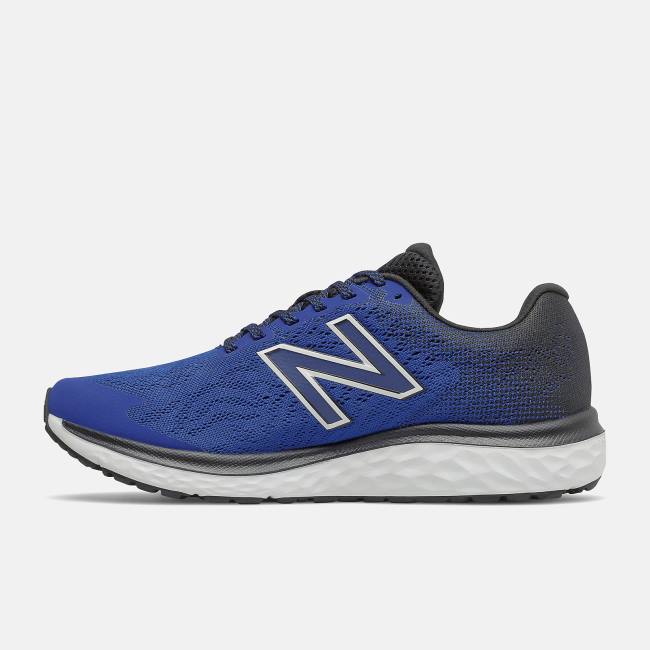 New Balance Fresh Foam 680v7 Löparskor Herr Kungsblått Svarta Vita | NB528BGY