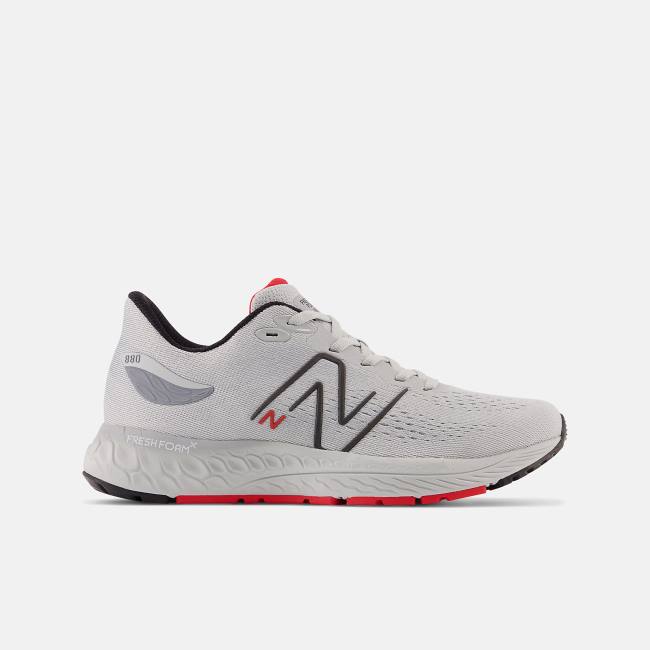 New Balance Fresh Foam X 880v12 Löparskor Barn Ljusgrå Röda | NB256BGF