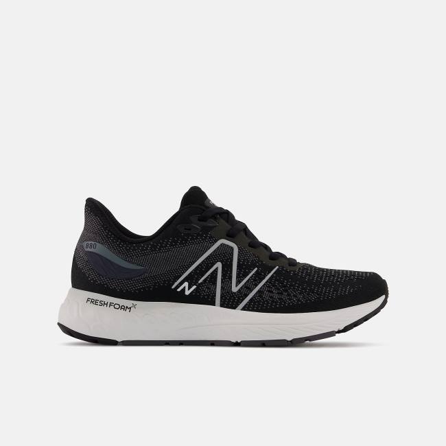 New Balance Fresh Foam X 880v12 Löparskor Barn Svarta Grå | NB390WJZ