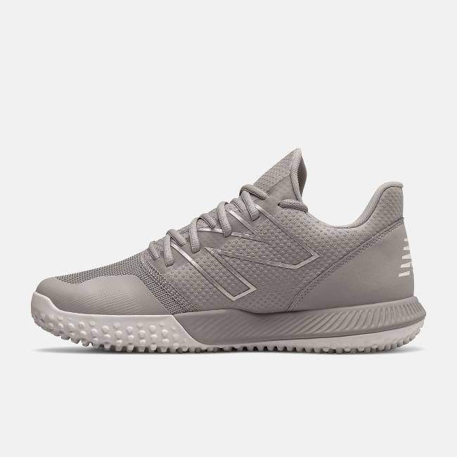 New Balance FuelCell 4040 v6 Turf Trainer Baseball Skor Herr Grå Vita | NB049OPM